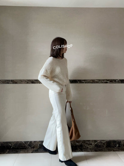 PL762 秋款喇叭靴型長褲