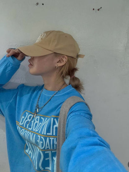 ST4524 黃框字母寬版水洗T