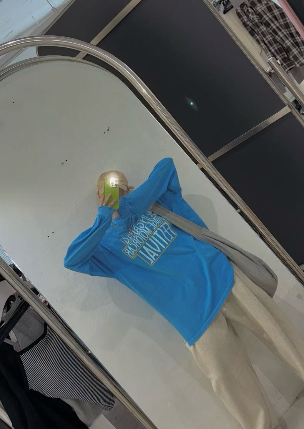 ST4524 黃框字母寬版水洗T