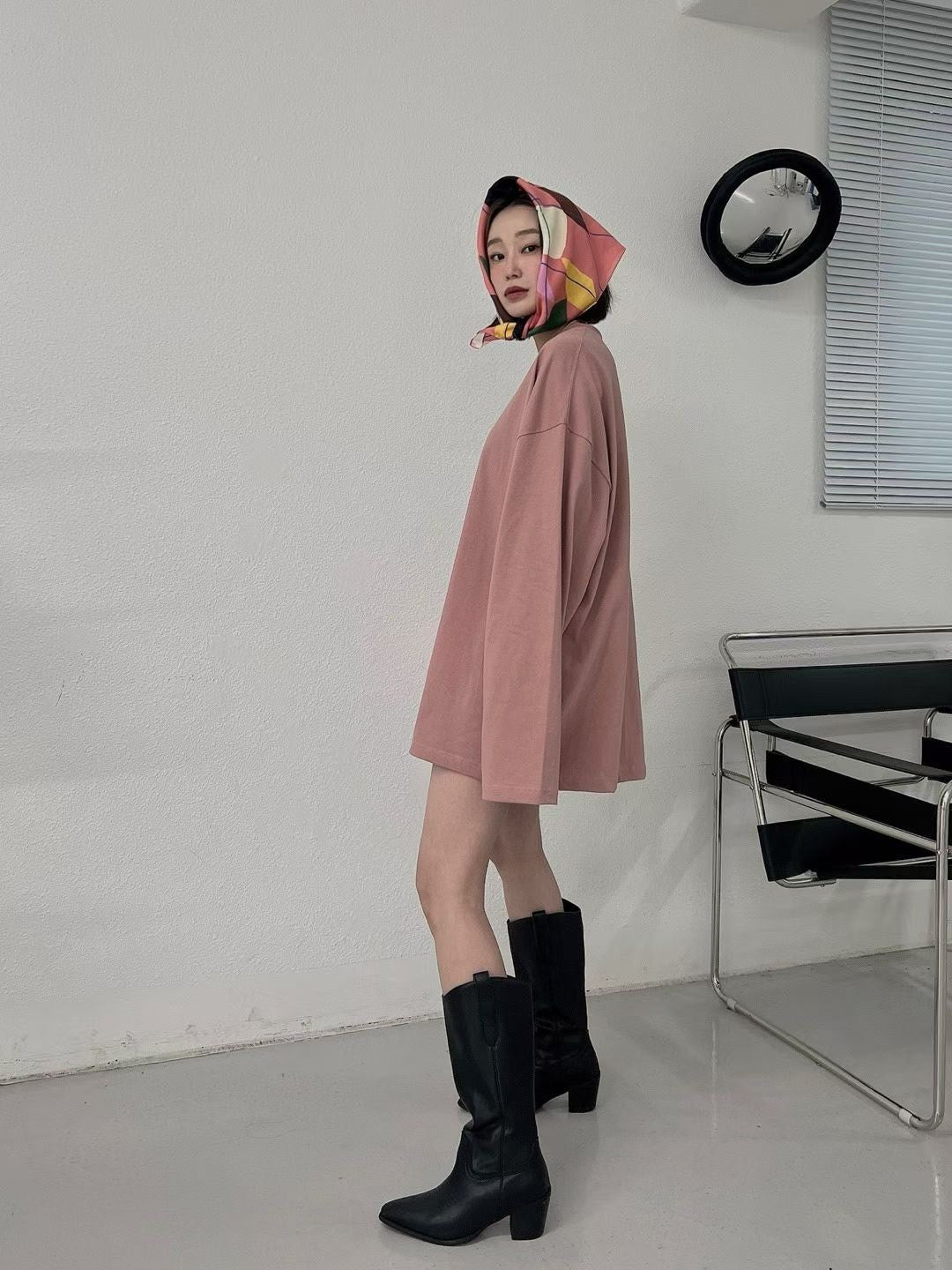 ST4523 圓領寬版素T