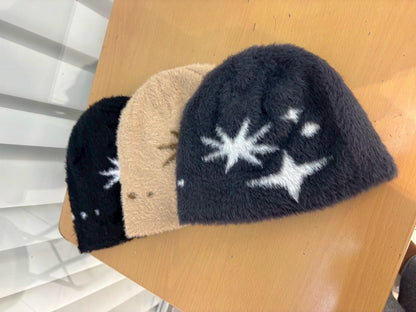 12C212 星星毛線帽