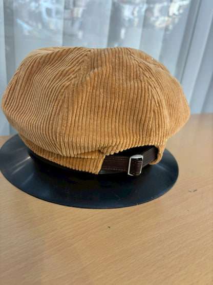 12C209 燈心絨報童帽