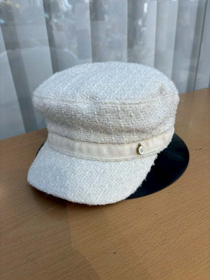 12C203 小香毛呢報童帽