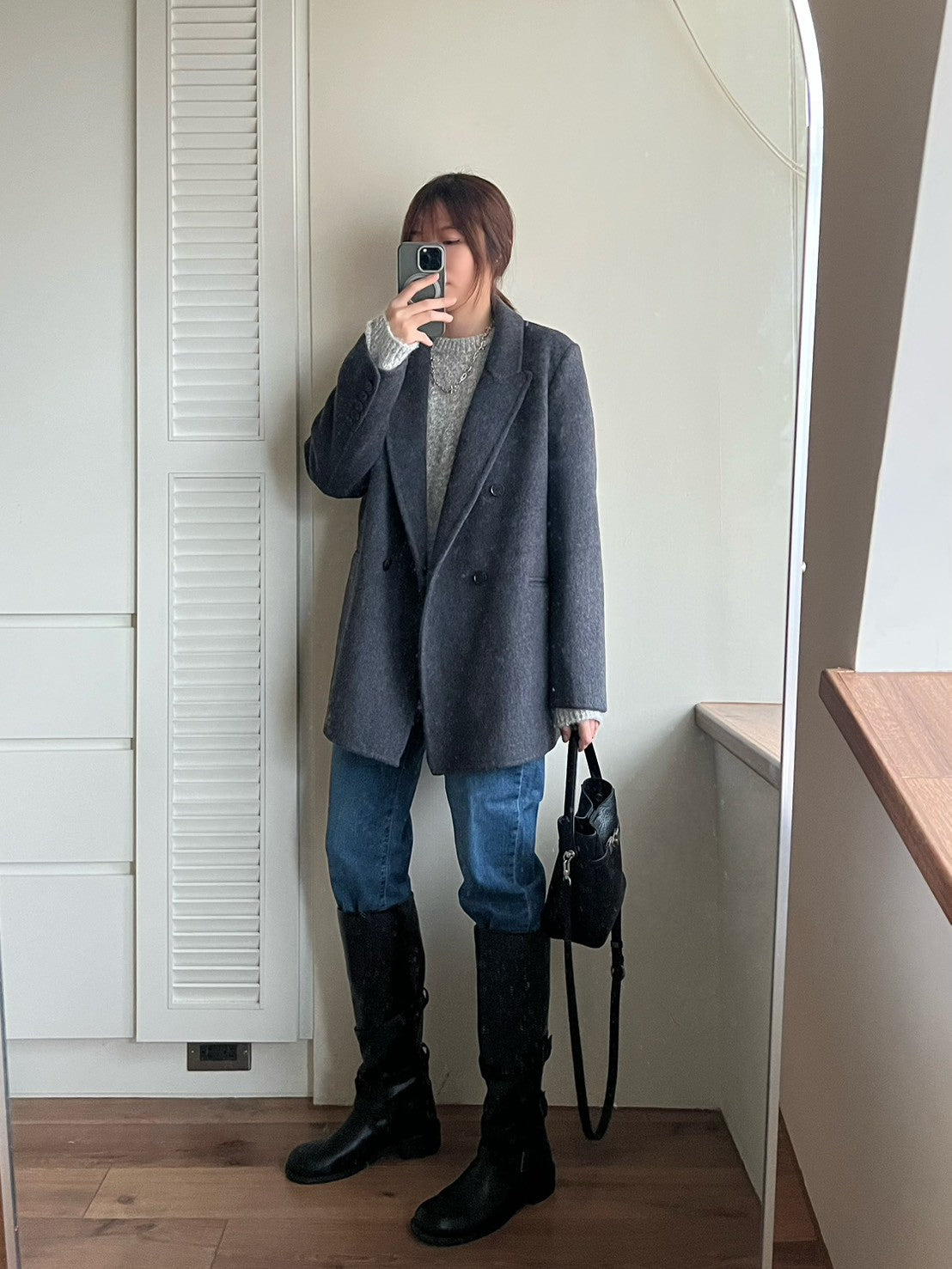 JL759 彈性直筒丹寧褲