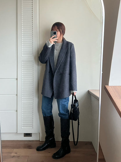 JL759 彈性直筒丹寧褲