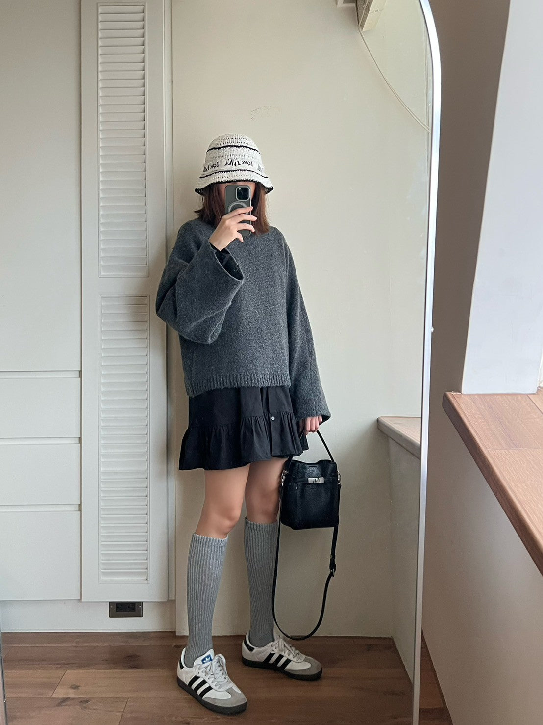 DS3512 下荷葉襯衫洋裝