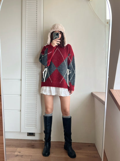 KS744 荷葉邊雪紡短褲裙