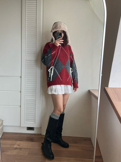 KS744 荷葉邊雪紡短褲裙