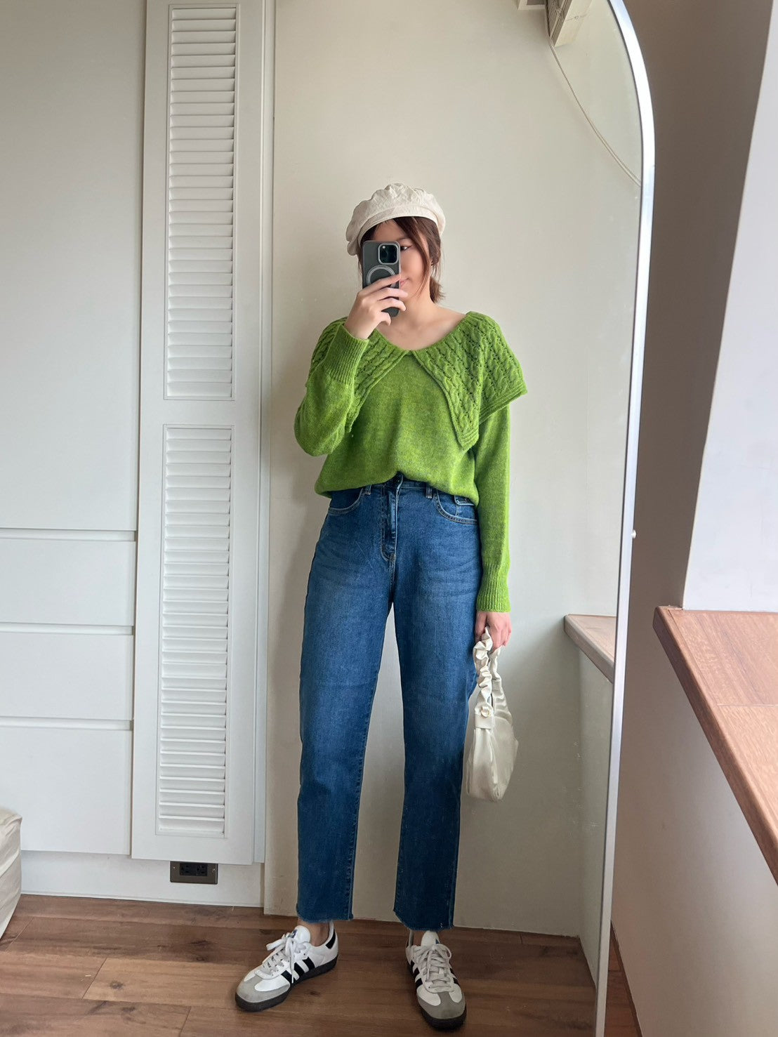 JL759 彈性直筒丹寧褲