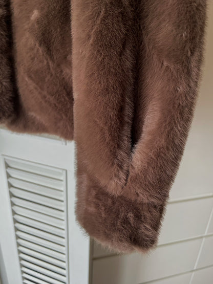 JK1879 翻領皮草外套