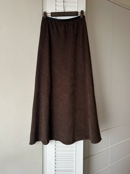 KL1046 絨面魚尾長裙