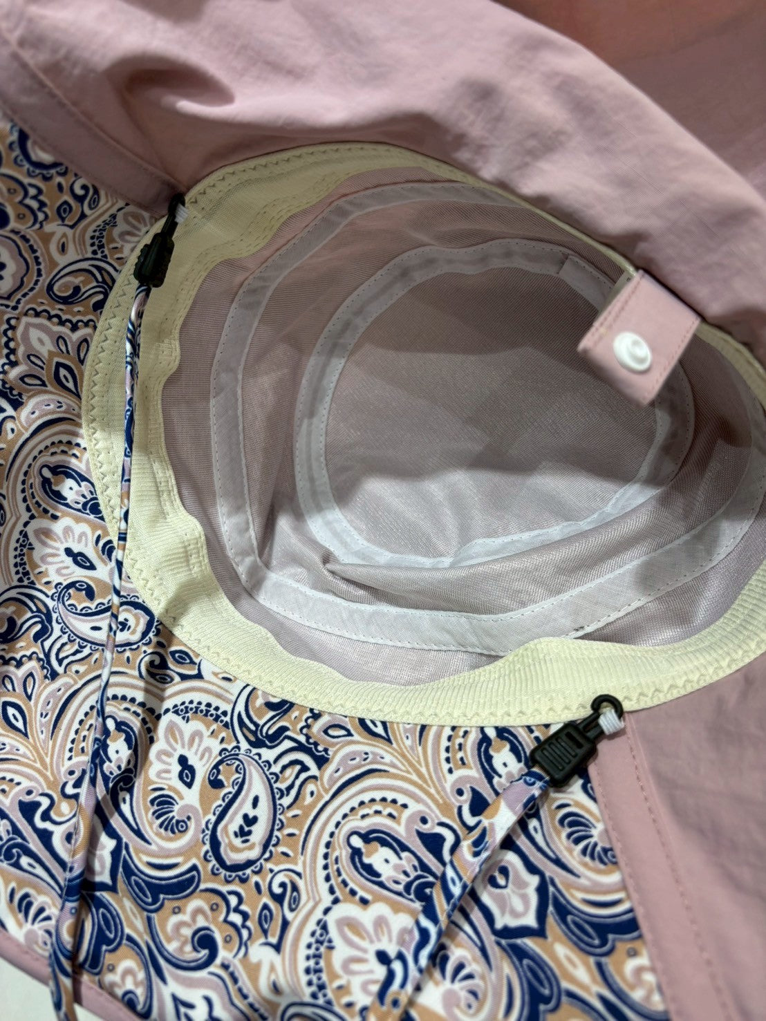 6D211 碎花織帶遮陽漁夫帽