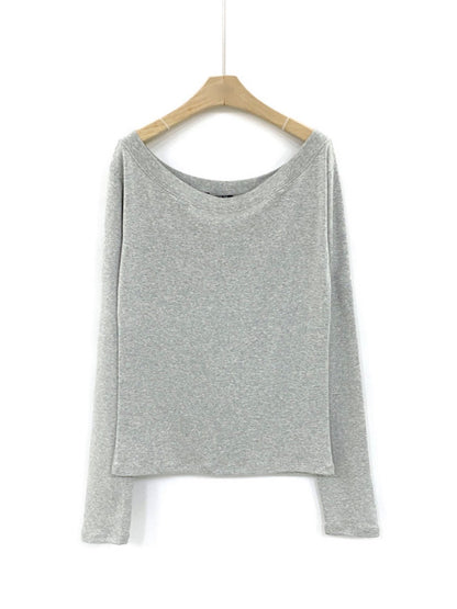 TS1769 大U領長袖棉T