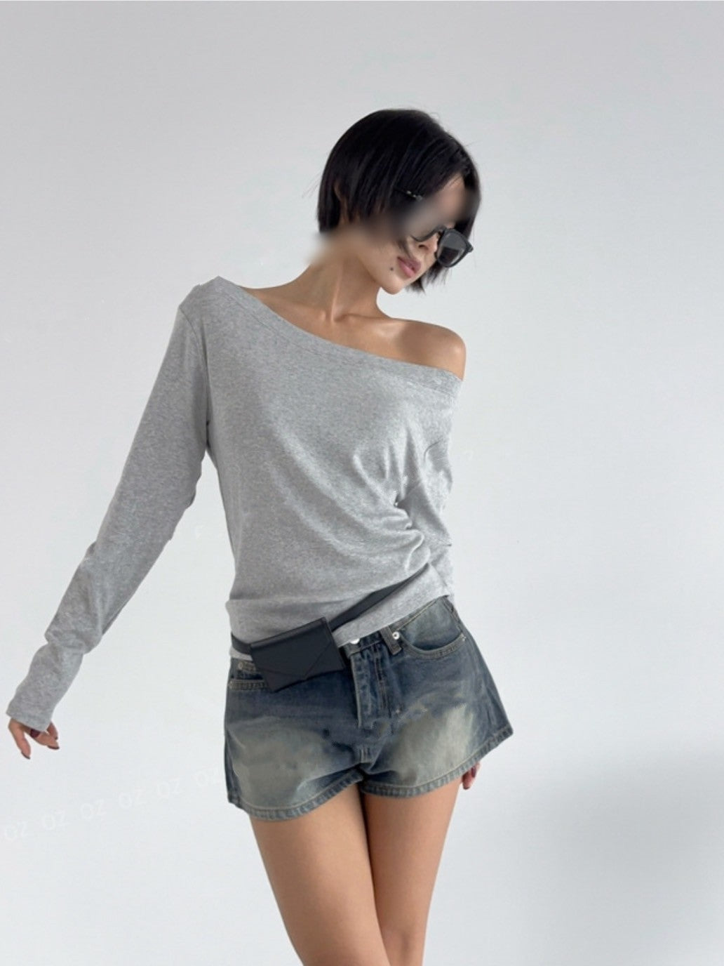 TS1769 大U領長袖棉T