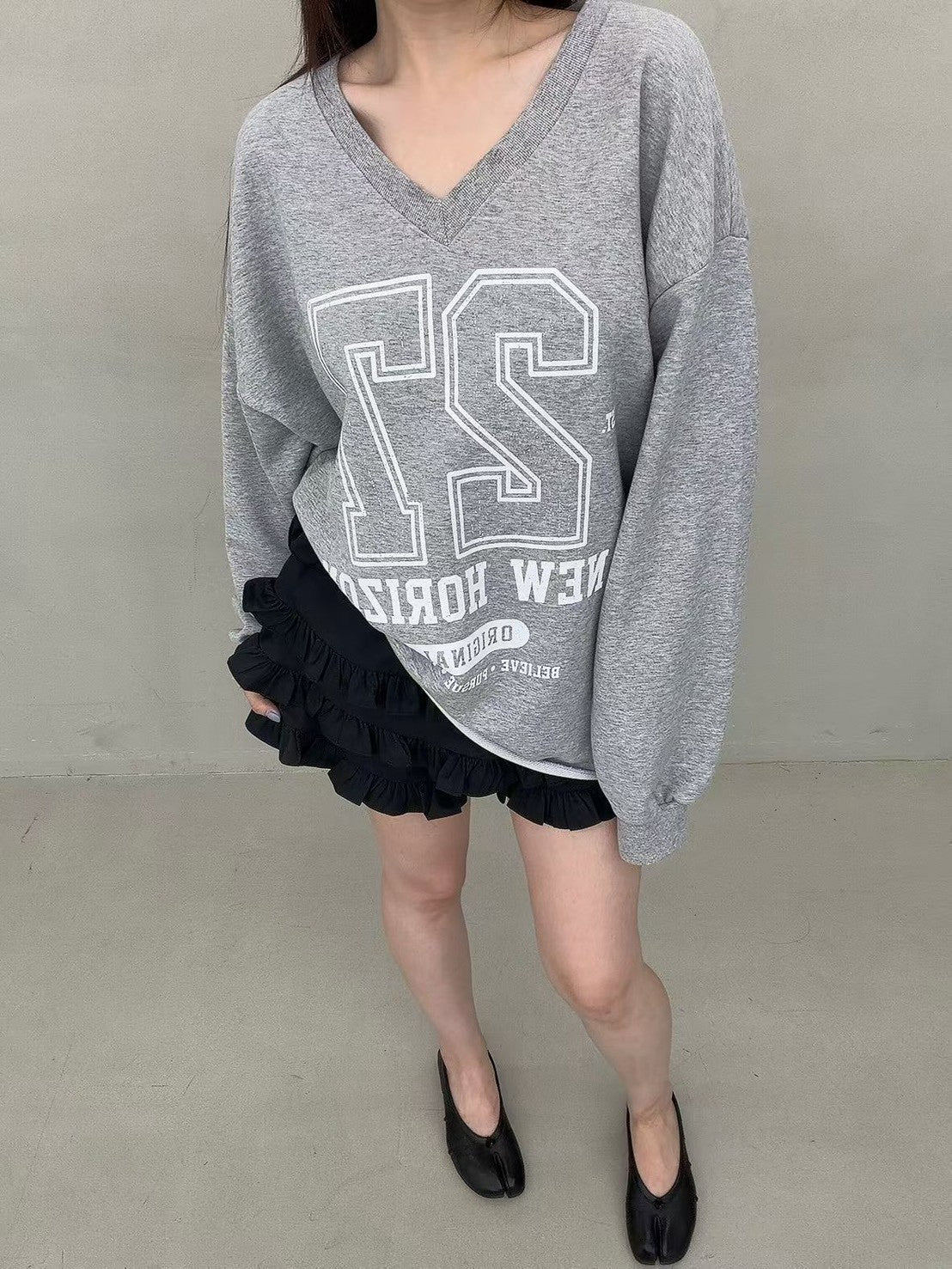 TS1001 27V領長版大學T