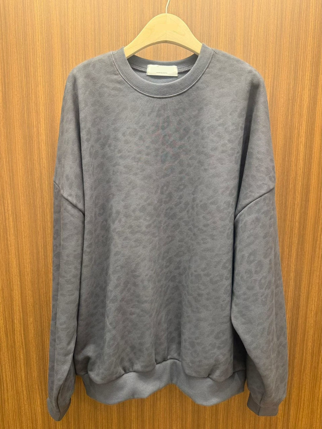 TS1013 水洗豹紋長版大學T