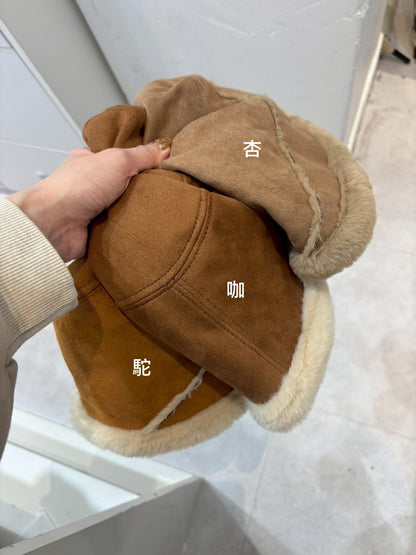 1C201 兩面戴麂皮內刷毛漁夫帽