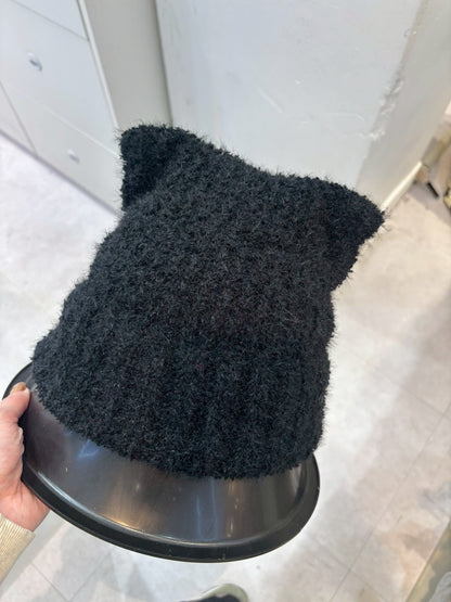 1C202 貓耳多反摺毛帽