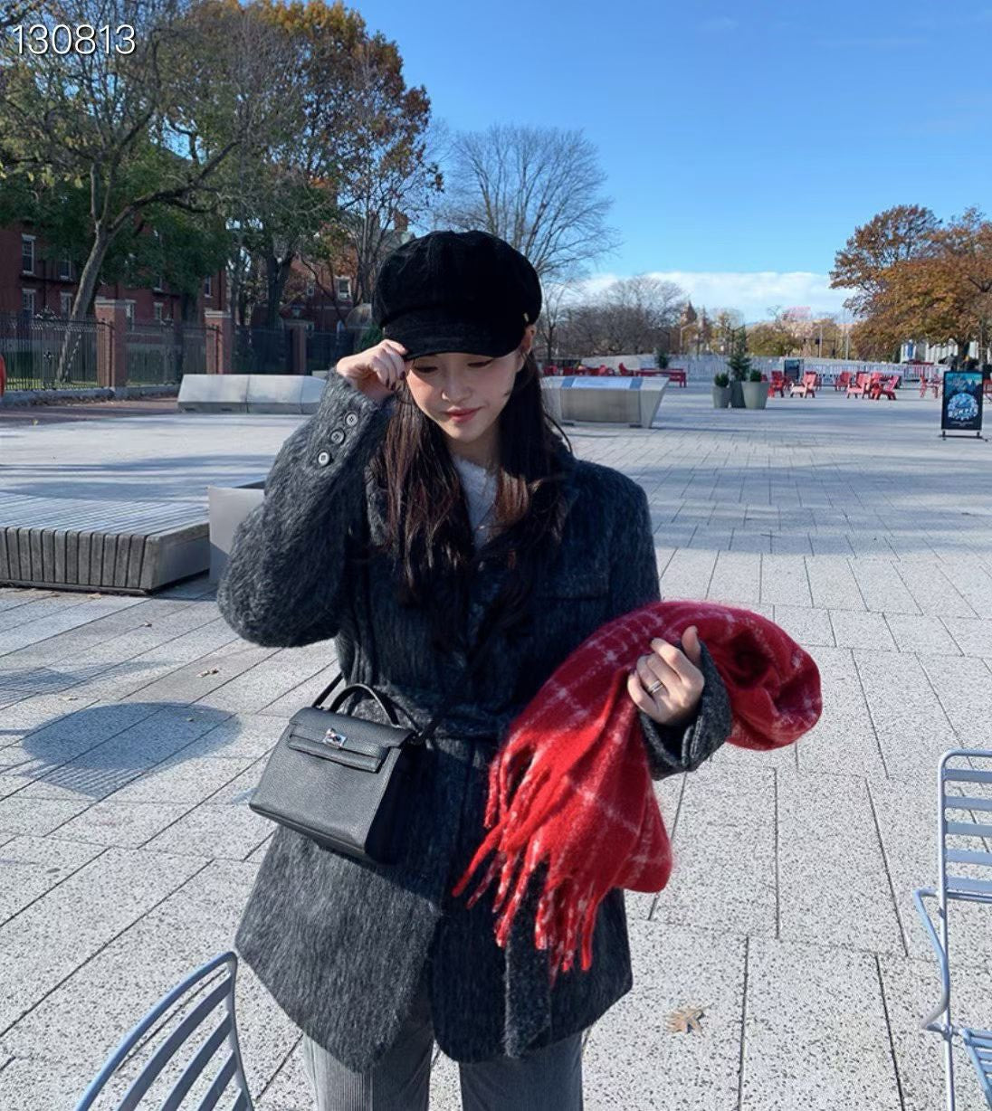 1C206 挺絨面八角帽