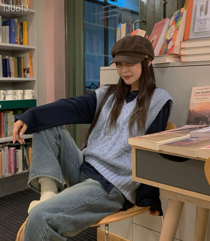 1C206 挺絨面八角帽