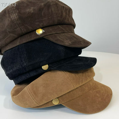 1C206 挺絨面八角帽