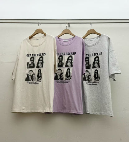 TS1770 四格照片長版短T