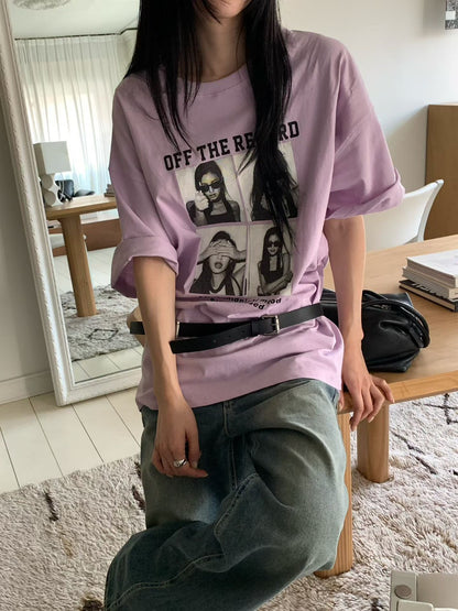 TS1770 四格照片長版短T