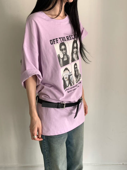 TS1770 四格照片長版短T
