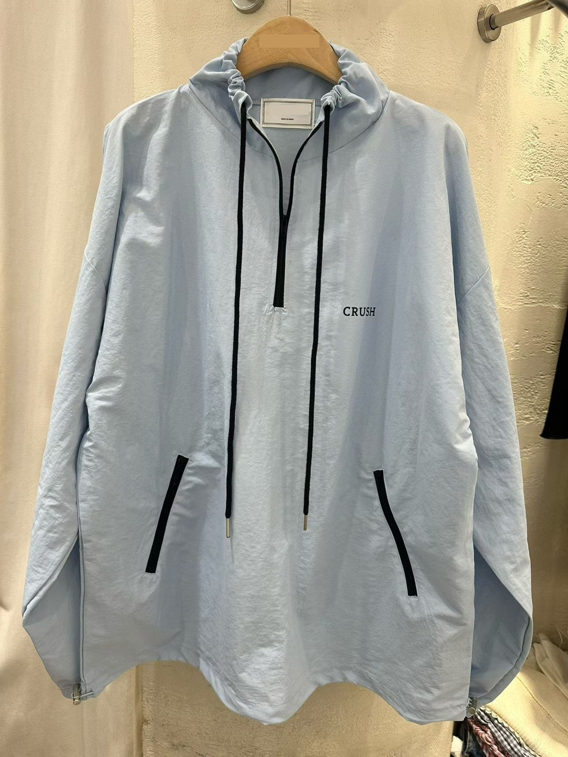 ST4531 降落傘布拉鏈立領上衣
