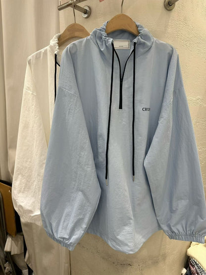 ST4531 降落傘布拉鏈立領上衣