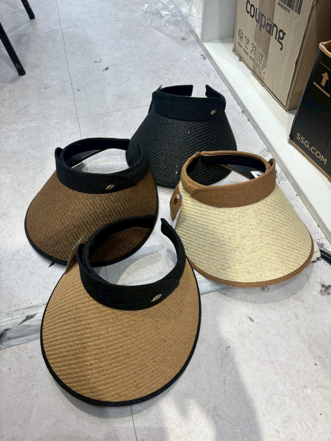 4D101 髮箍式草編遮陽帽