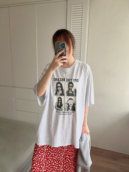 TS1770 四格照片長版短T