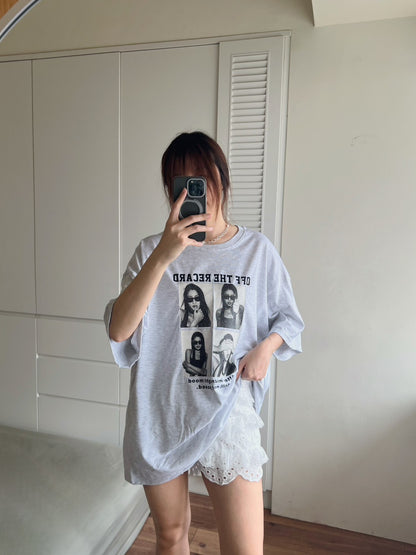 TS1770 四格照片長版短T