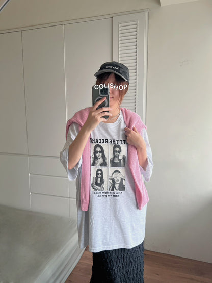 TS1770 四格照片長版短T
