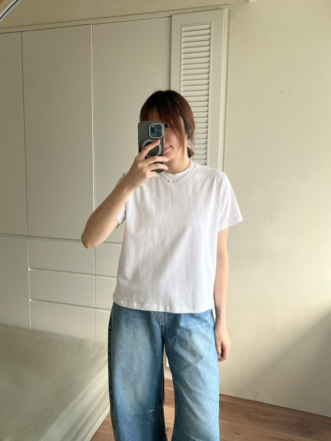 3D111 超彈素色短T