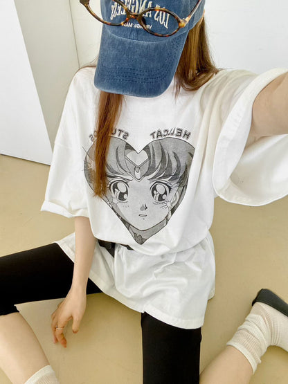 4D204 美少女戰士水洗長版T