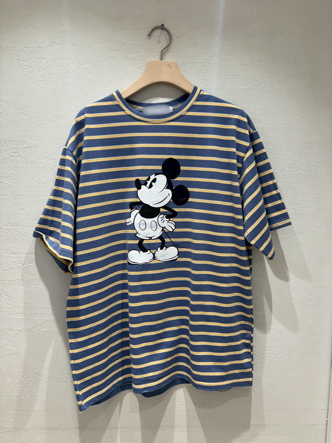 4D214 橫條米奇長版T