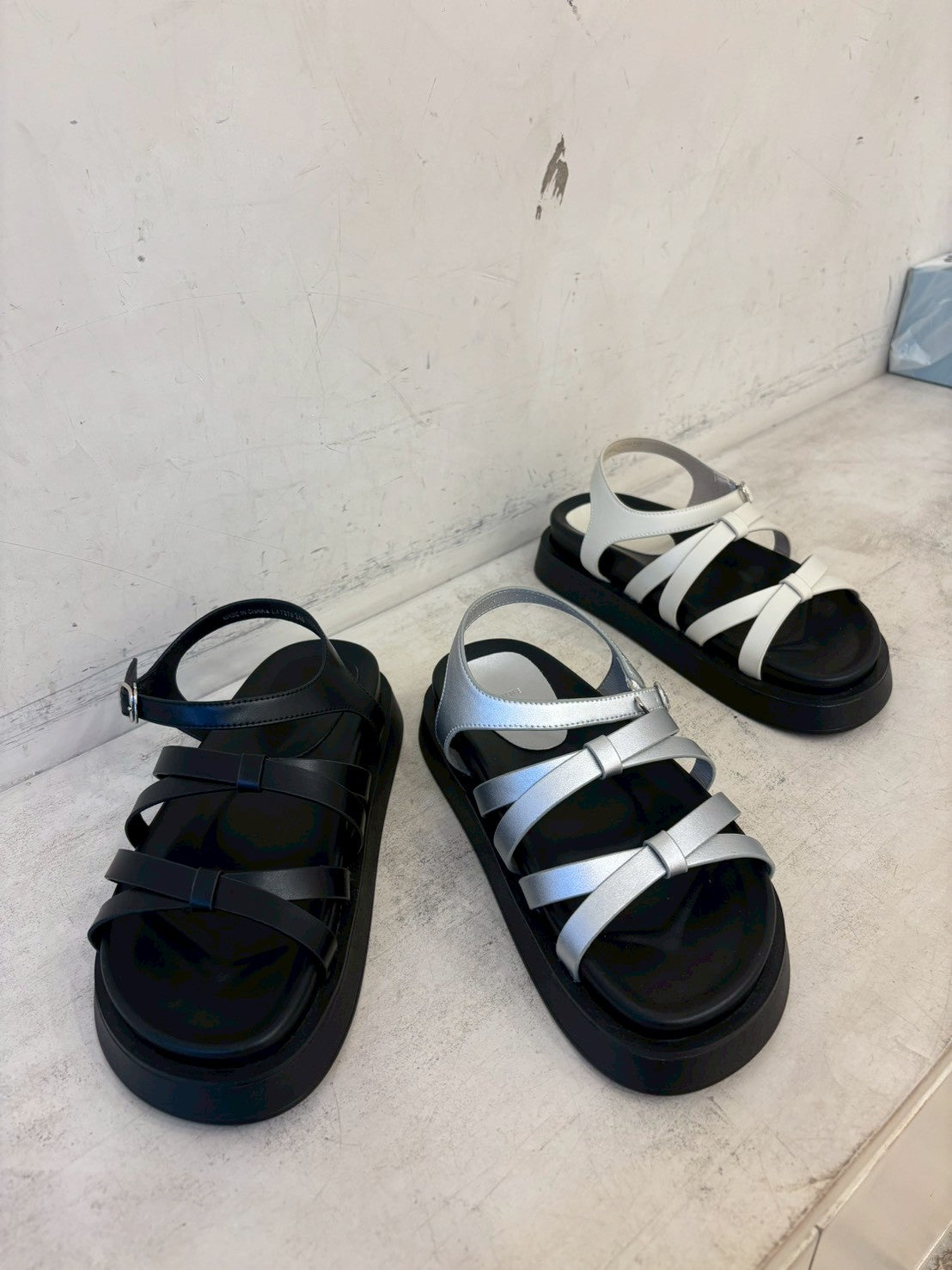 SE438 厚底蝴蝶結涼鞋