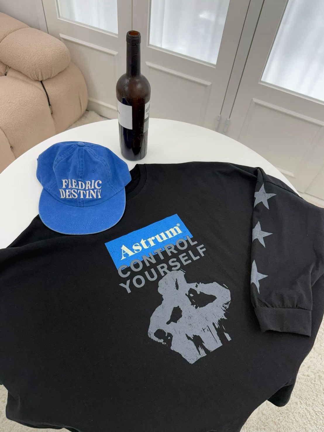 TS903 Astrum星星袖長版寬T