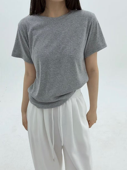 3B203 素色棉短T