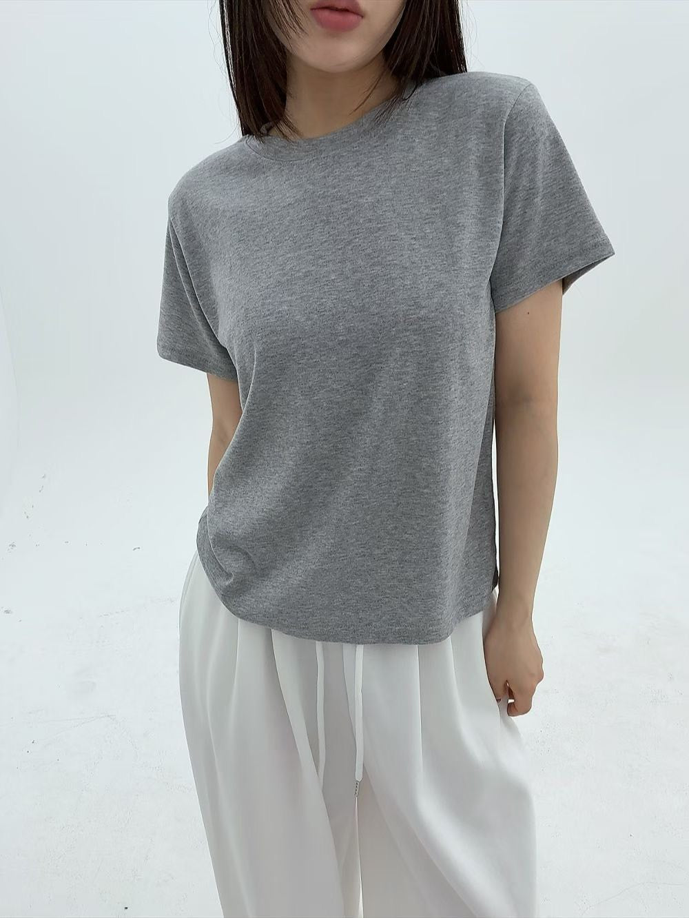 3B203 素色棉短T