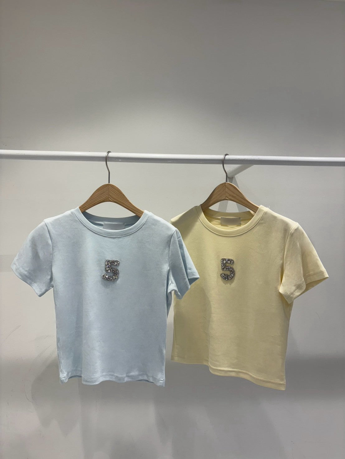4C109 水鑽5合版精梳棉T