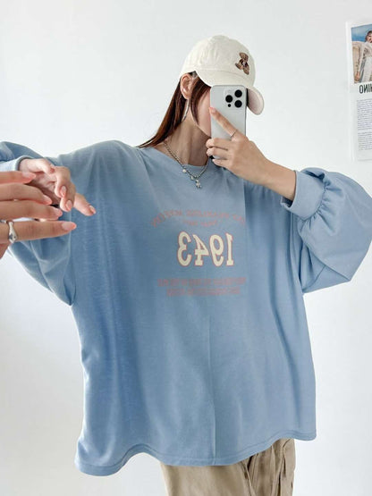 9A203 1943袖縮口寬T