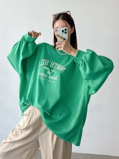 9A202 North hill袖縮口寬T