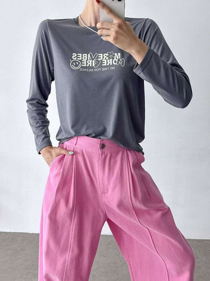 9A211 花朵笑臉合版T