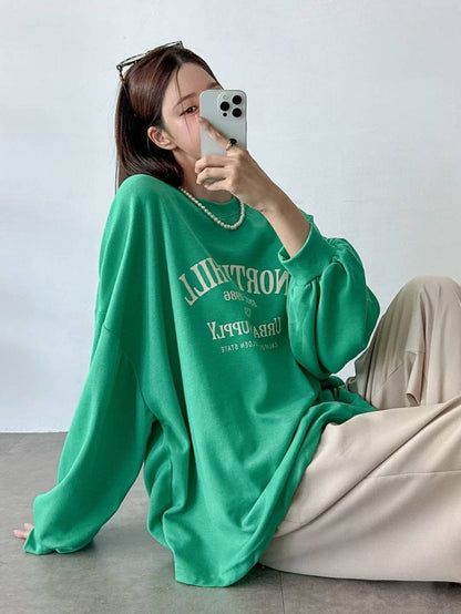 9A202 North hill袖縮口寬T