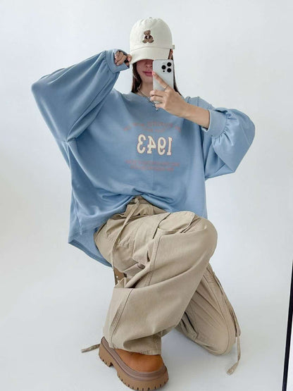 9A203 1943袖縮口寬T