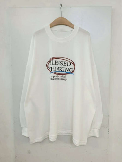 9A201 紅圈字母袖縮口寬T