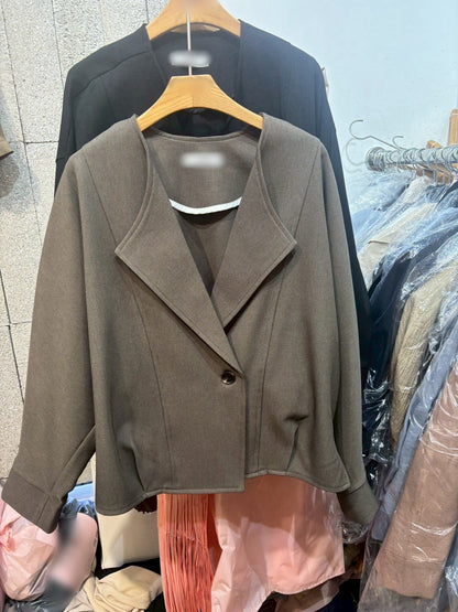 9B105 簡約開襟闊型罩衫