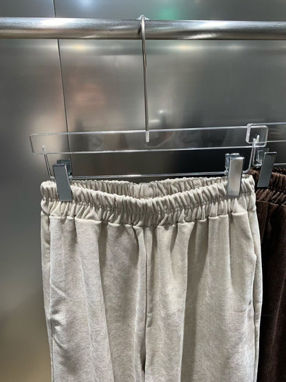 12C305 秋冬款挺料鬆緊腰長寬褲